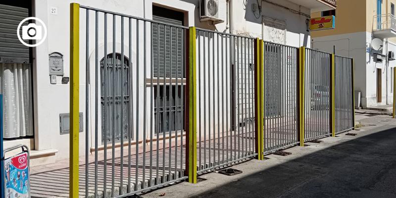 Stadio Miramare di Manfredonia, ecco le cancellate che saranno installate  anche di fronte alla tribuna